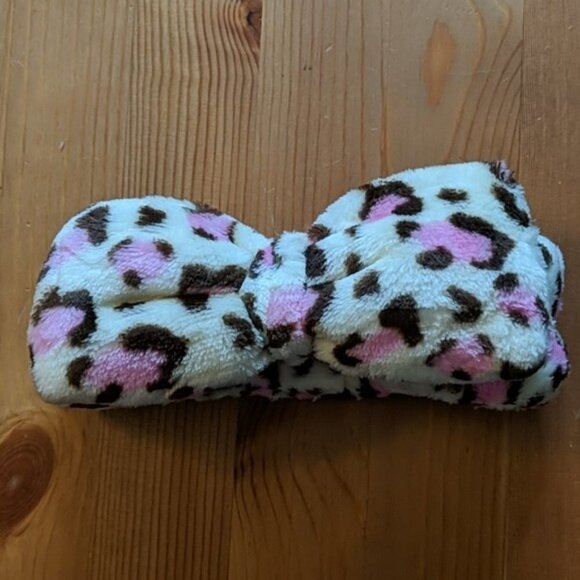 Hairband pink and white leopard print - Picture 5 of 5